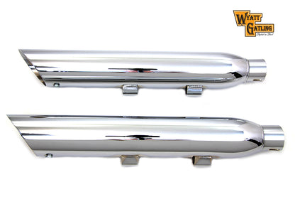 Wyatt Gatling Chrome Slash Muffler Set