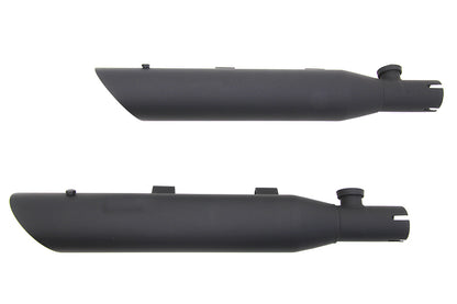 Wyatt Gatling Side Slash Slip-On Muffler Set Black
