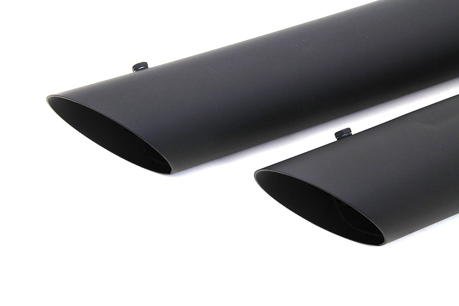 Wyatt Gatling Side Slash Slip-On Muffler Set Black