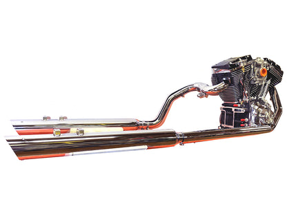 Touring Crossover Exhaust Header System Chrome