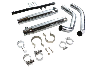 Tapered Muffler Exhaust Kit Chrome