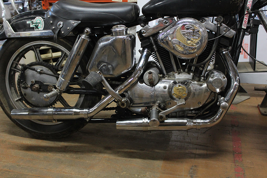 Tapered Muffler Exhaust Kit Chrome
