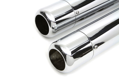 Wyatt Gatling Muffler Set With Chrome Hollow Point End Tips
