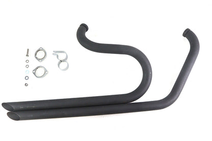 Side By Side Drag Pipe Set Black