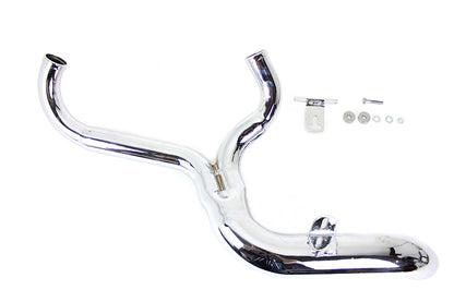 FXD 2:1 Lake Side Pipe Exhaust Chrome