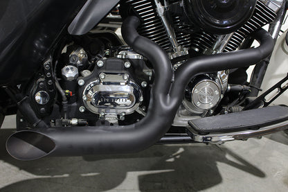 FXD 2:1 Lake Side Pipe Exhaust Black