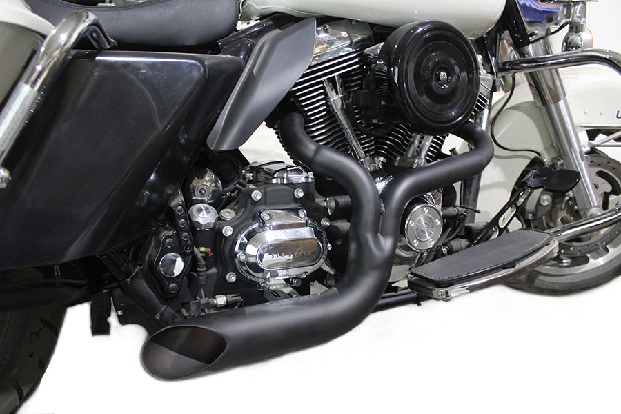 FXD 2:1 Lake Side Pipe Exhaust Black