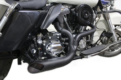FXD 2:1 Lake Side Pipe Exhaust Black