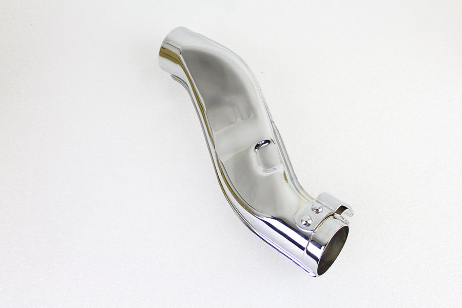 Flat Squash" Pipe with Tab Chrome