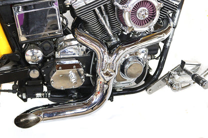 FXD 2:1 Lake Side Pipe Exhaust Chrome