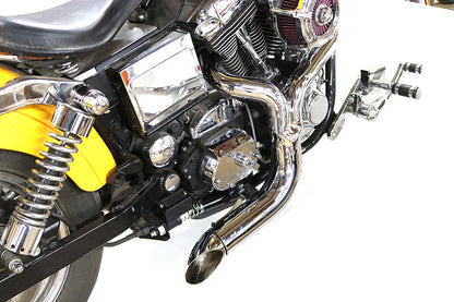FXD 2:1 Lake Side Pipe Exhaust Chrome