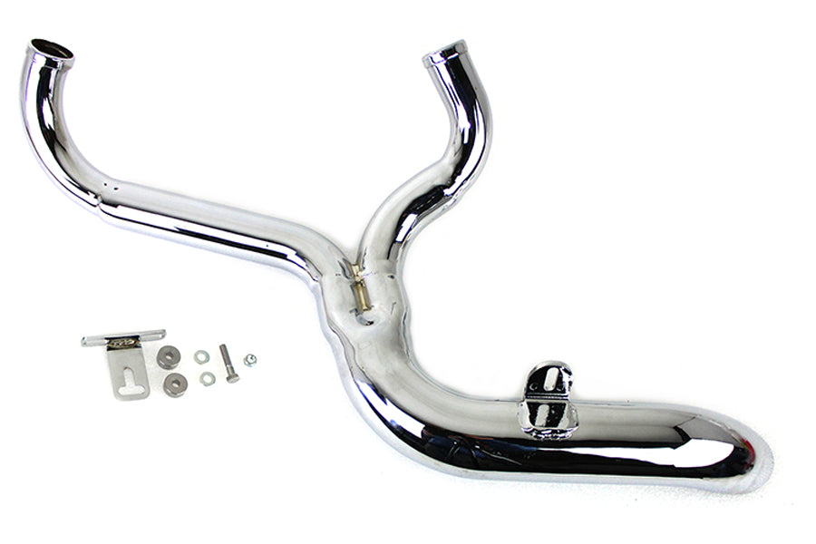 FXD 2:1 Lake Side Pipe Exhaust Chrome
