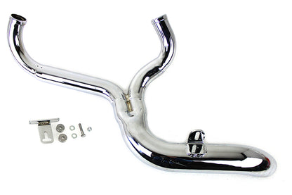 FXD 2:1 Lake Side Pipe Exhaust Chrome