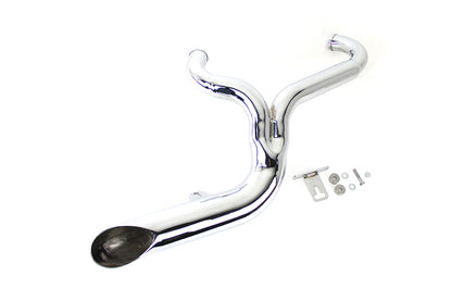 FXD 2:1 Lake Side Pipe Exhaust Chrome