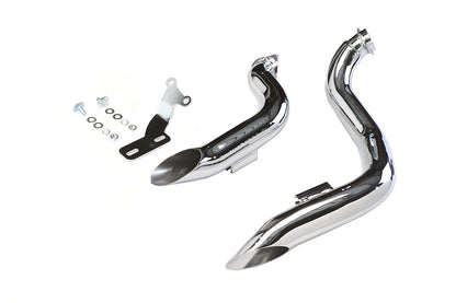 Chrome Wyatt Gatling Down Draft Drag Pipes