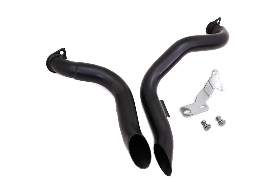 Black Wyatt Gatling Down Draft Drag Pipes