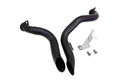 Black Wyatt Gatling Down Draft Drag Pipes