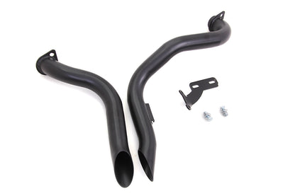 Black Wyatt Gatling Down Draft Drag Pipes