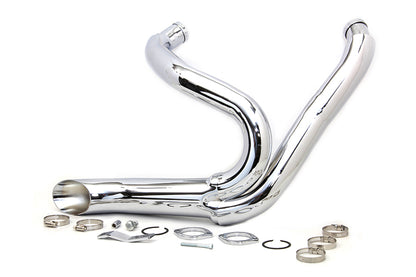 Chrome Wyatt Gatling 2 into 1 Exhaust Pipe Header Kit