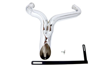 Wyatt Gatling Y" Exhaust Pipe Header Chrome