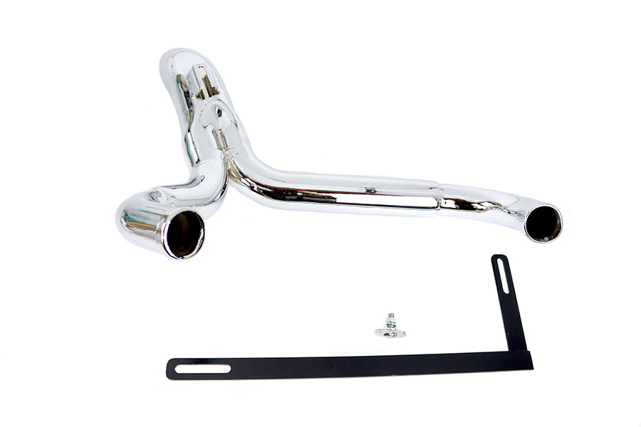 Wyatt Gatling Y" Exhaust Pipe Header Chrome