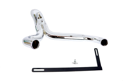 Wyatt Gatling Y" Exhaust Pipe Header Chrome