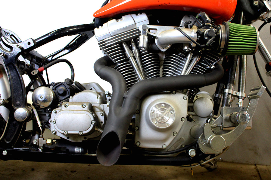 Wyatt Gatling Y" Exhaust Pipe Header Black