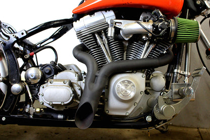 Wyatt Gatling Y" Exhaust Pipe Header Black