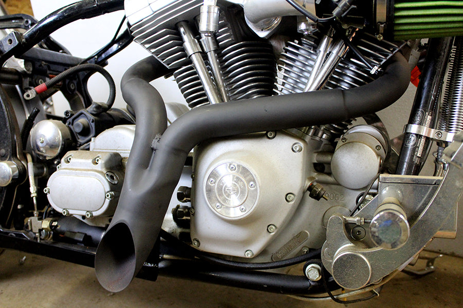 Wyatt Gatling Y" Exhaust Pipe Header Black
