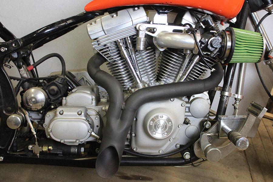 Wyatt Gatling Y" Exhaust Pipe Header Black