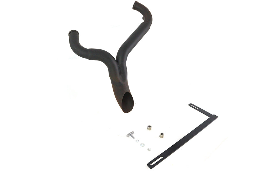Wyatt Gatling Y" Exhaust Pipe Header Black