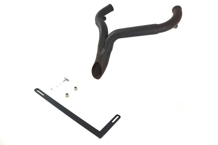 Wyatt Gatling Y" Exhaust Pipe Header Black