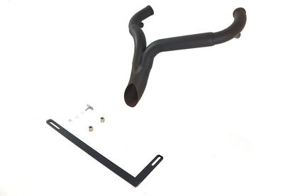 Wyatt Gatling Y" Exhaust Pipe Header Black