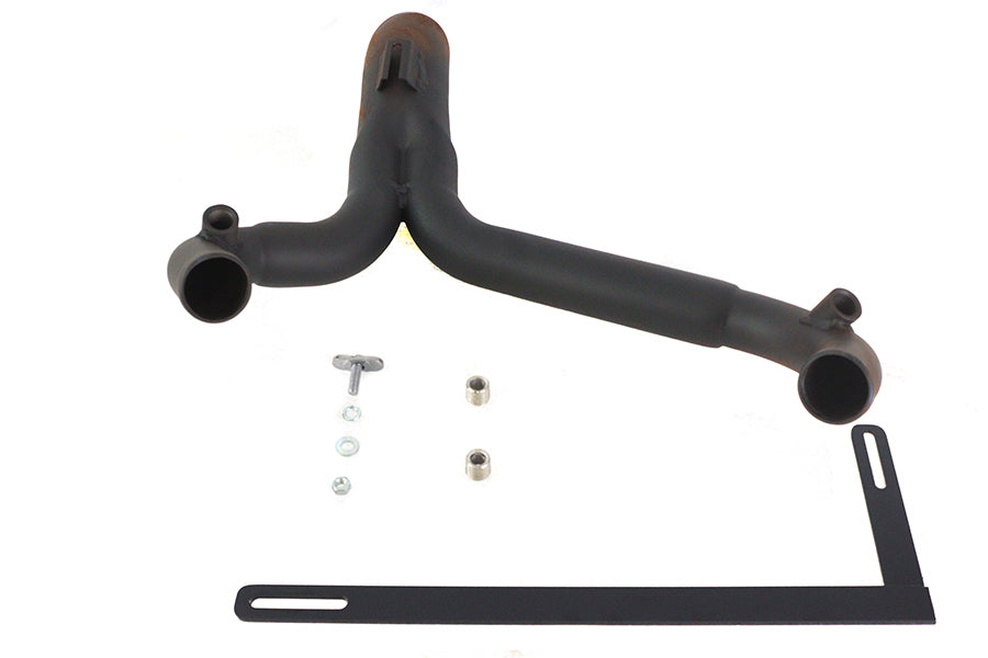 Wyatt Gatling Y" Exhaust Pipe Header Black