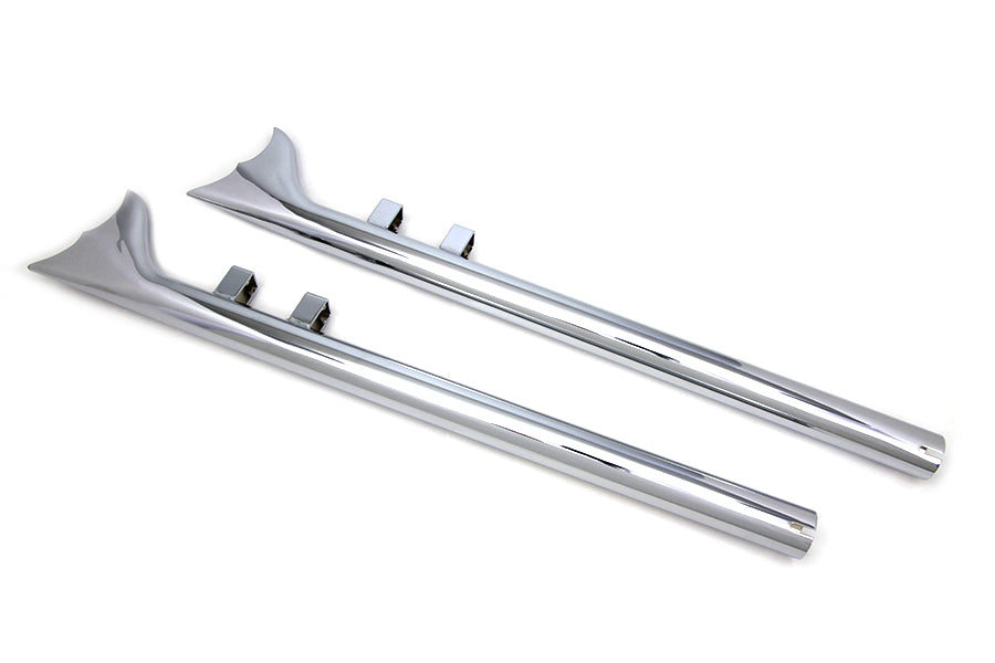 Wyatt Gatling 32 Scalloped Fishtail Set Chrome
