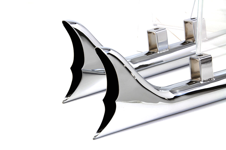 Wyatt Gatling 32 Scalloped Fishtail Set Chrome