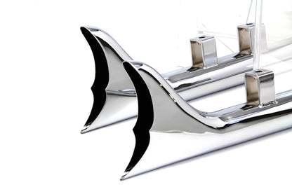 Wyatt Gatling 32 Scalloped Fishtail Set Chrome