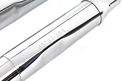 Replica Tapered Muffler Embossed Chrome