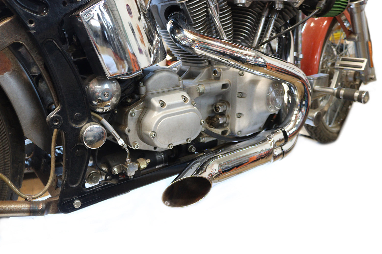 Chrome Wyatt Gatling 2 into 1 Exhaust Pipe Header Kit