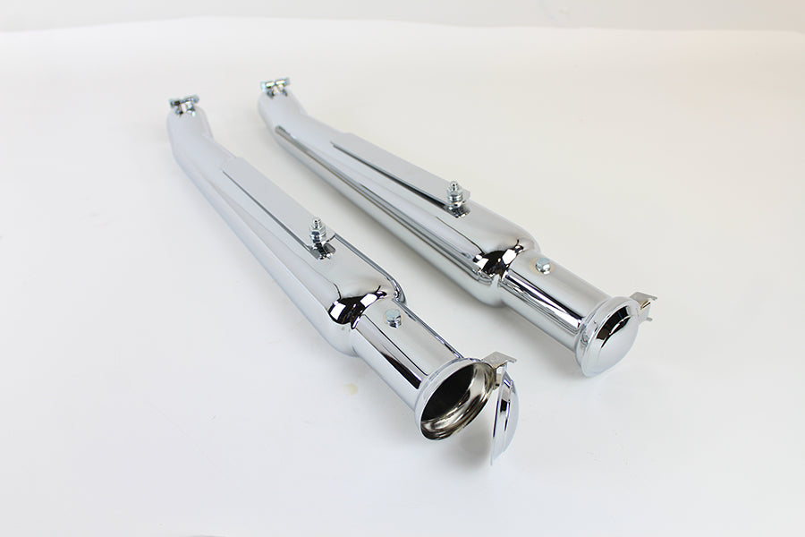 Chrome Megaphone Upsweep Muffler Set