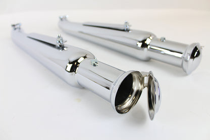 Chrome Megaphone Upsweep Muffler Set