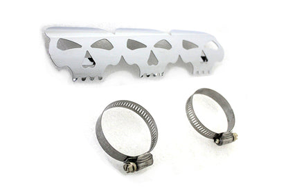 Chrome Skull Heat Shield