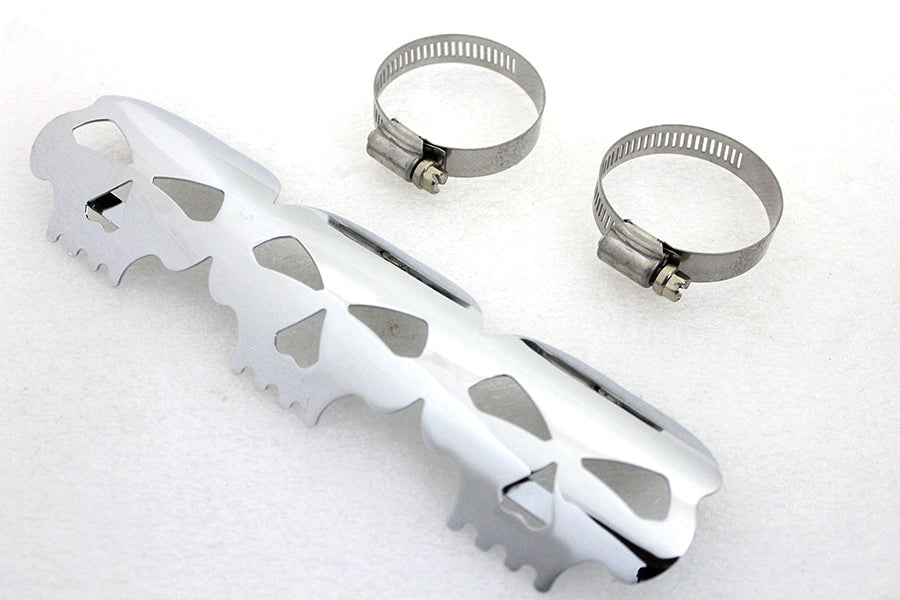 Chrome Skull Heat Shield