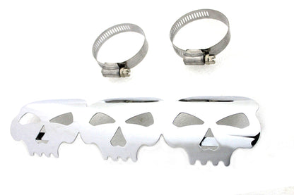 Chrome Skull Heat Shield