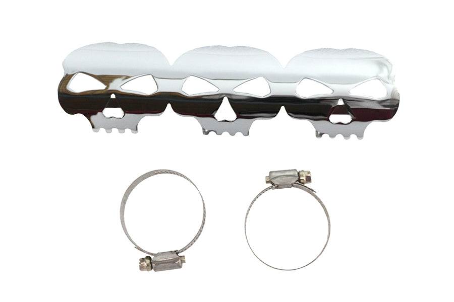 Chrome Skull Heat Shield
