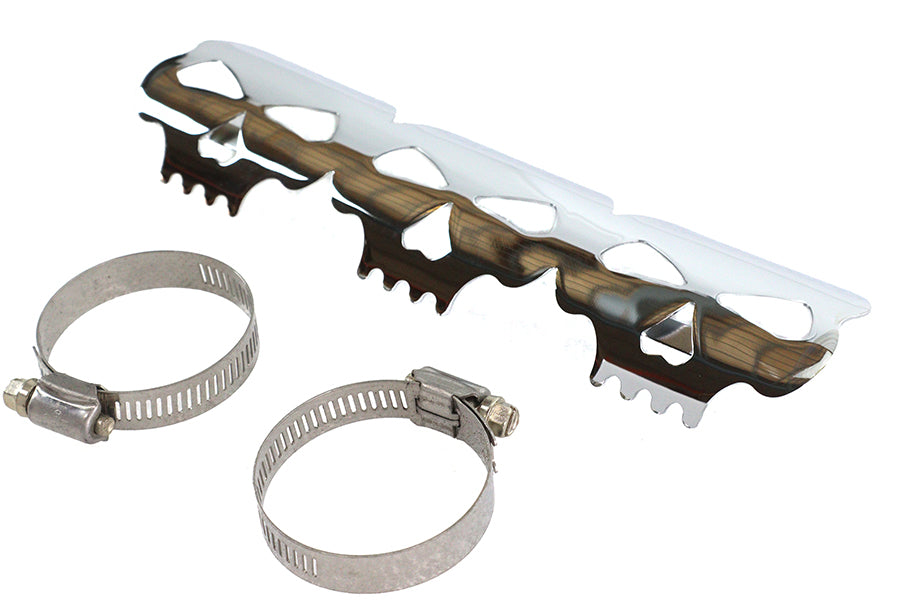 Chrome Skull Heat Shield
