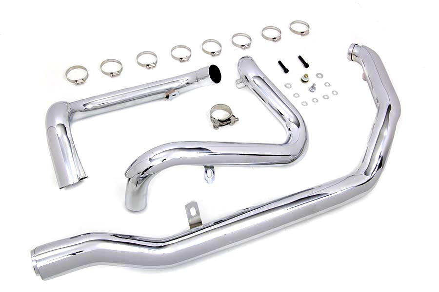 M8 True Dual Header Set Chrome