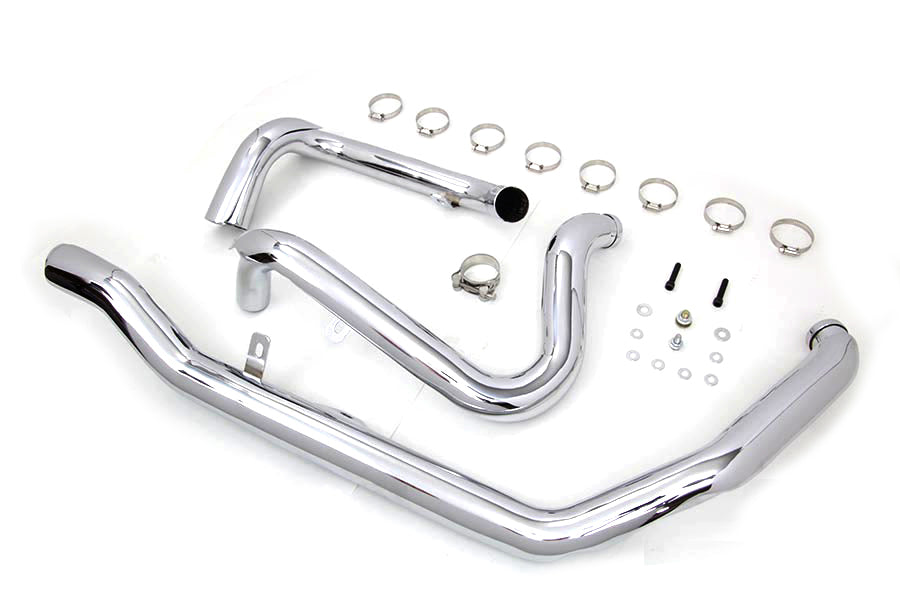 M8 True Dual Header Set Chrome