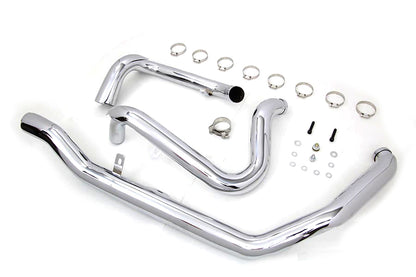 M8 True Dual Header Set Chrome