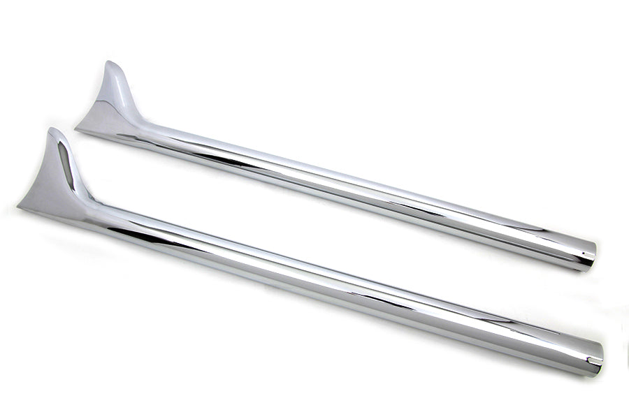 36 Straight Fishtail Extension Set Chrome